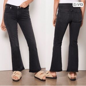 Citizens of Humanity Emannuelle Hi-Rise Boot Cut Black Designer Jeans, Size 31